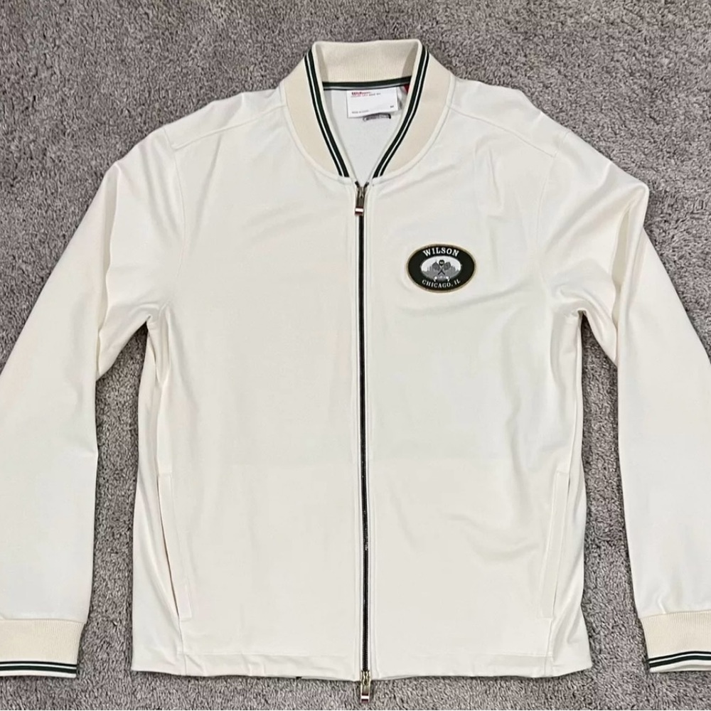 Wilson Sports Professionals Men’s Medium Full Zip Track Tennis Warm Up Jacket